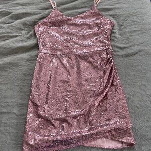Unbranded Pink Sequin Bodycon Party Dress Women’s Size Large
